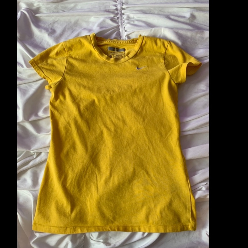 Yellow Nike Sports Tee